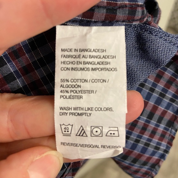 Van Heusen Mens Long Sleeved Dress Shirt Size XXL Neck 18-18 1/2 - Picture 11 of 11